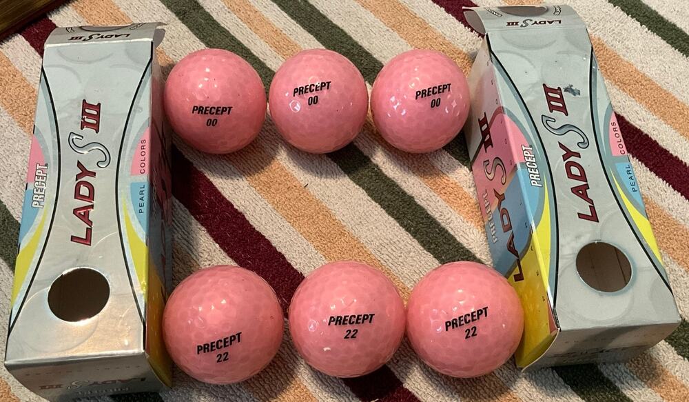 Precept Lady S III Pearl Pink Golf Balls 2 Sleeves Boxes (NEW) Pearl Edition